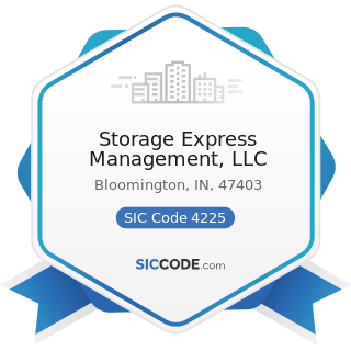 Storage Express Management, LLC - SIC Code 4225 - General Warehousing and Storage
