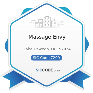 Massage Envy - SIC Code 7299 - Miscellaneous Personal Services, Not Elsewhere Classified