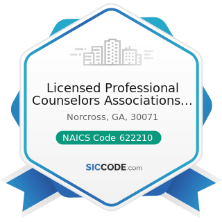 Licensed Professional Counselors Associations of Ga - NAICS Code 622210 - Psychiatric and...