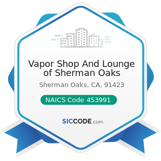 Vapor Shop And Lounge of Sherman Oaks - NAICS Code 453991 - Tobacco Stores