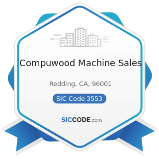 Compuwood Machine Sales - SIC Code 3553 - Woodworking Machinery
