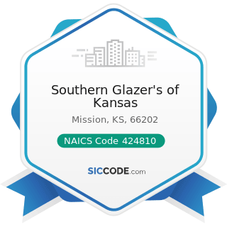 Southern Glazer's of Kansas - NAICS Code 424810 - Beer and Ale Merchant Wholesalers