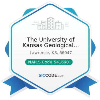 The University of Kansas Geological Survey - NAICS Code 541690 - Other Scientific and Technical...