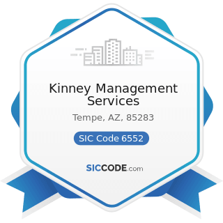 Kinney Management Services - SIC Code 6552 - Land Subdividers and Developers, except Cemeteries