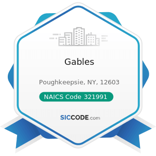 Gables - NAICS Code 321991 - Manufactured Home (Mobile Home) Manufacturing