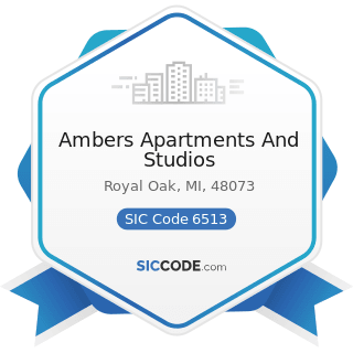Ambers Apartments And Studios - SIC Code 6513 - Operators of Apartment Buildings