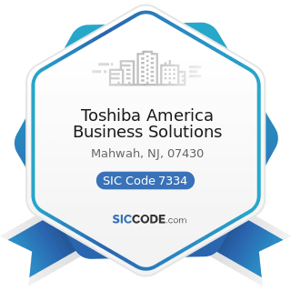 Toshiba America Business Solutions - SIC Code 7334 - Photocopying and Duplicating Services