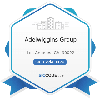 Adelwiggins Group - SIC Code 3429 - Hardware, Not Elsewhere Classified