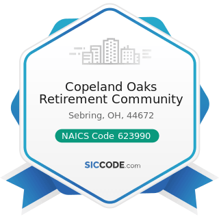 Copeland Oaks Retirement Community - NAICS Code 623990 - Other Residential Care Facilities