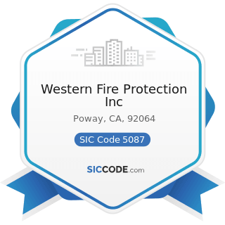 Western Fire Protection Inc - SIC Code 5087 - Service Establishment Equipment and Supplies