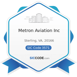 Metron Aviation Inc - SIC Code 3571 - Electronic Computers