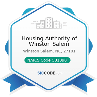 Housing Authority of Winston Salem - NAICS Code 531390 - Other Activities Related to Real Estate