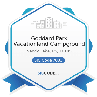 Goddard Park Vacationland Campground - SIC Code 7033 - Recreational Vehicle Parks and Campsites