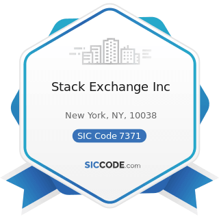 Stack Exchange Inc - SIC Code 7371 - Computer Programming Services