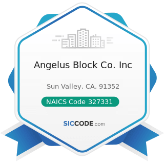 Angelus Block Co. Inc - NAICS Code 327331 - Concrete Block and Brick Manufacturing