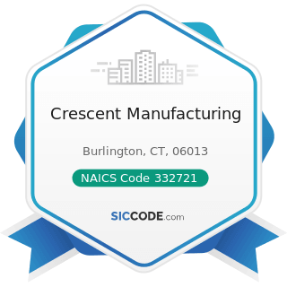 Crescent Manufacturing - NAICS Code 332721 - Precision Turned Product Manufacturing