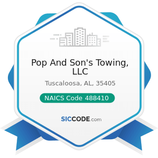 Pop And Son's Towing, LLC - NAICS Code 488410 - Motor Vehicle Towing