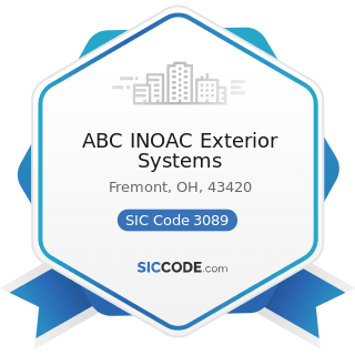 ABC INOAC Exterior Systems - SIC Code 3089 - Plastics Products, Not Elsewhere Classified