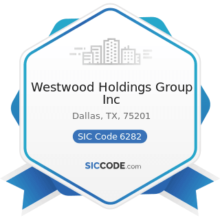 Westwood Holdings Group Inc - SIC Code 6282 - Investment Advice