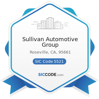 Sullivan Automotive Group - SIC Code 5521 - Motor Vehicle Dealers (Used Only)