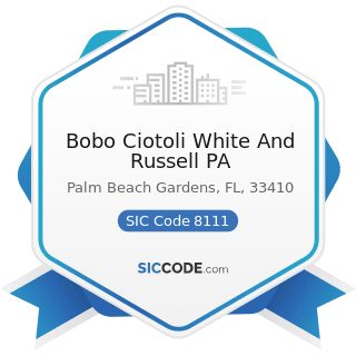 Bobo Ciotoli White And Russell PA - SIC Code 8111 - Legal Services