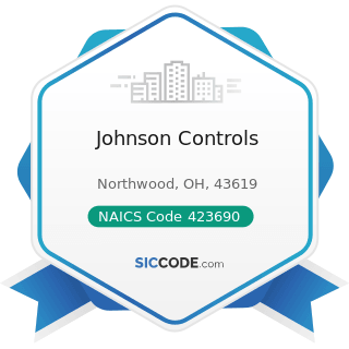 Johnson Controls - NAICS Code 423690 - Other Electronic Parts and Equipment Merchant Wholesalers