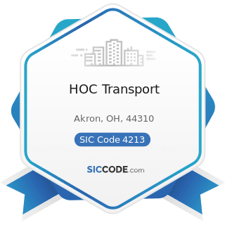 HOC Transport - SIC Code 4213 - Trucking, except Local