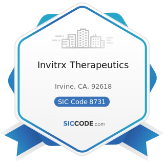 Invitrx Therapeutics - SIC Code 8731 - Commercial Physical and Biological Research