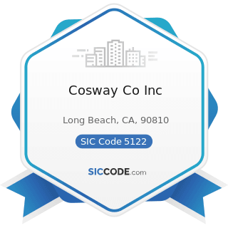 Cosway Co Inc - SIC Code 5122 - Drugs, Drug Proprietaries, and Druggists' Sundries