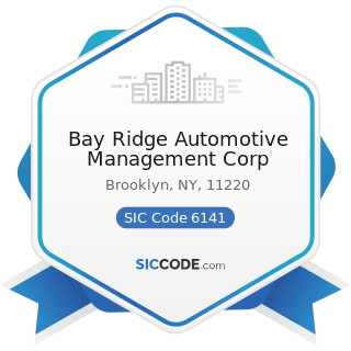 Bay Ridge Automotive Management Corp - SIC Code 6141 - Personal Credit Institutions