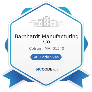 Barnhardt Manufacturing Co - SIC Code 5949 - Sewing, Needlework, and Piece Goods Stores