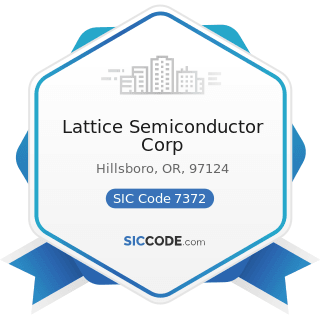 Lattice Semiconductor Corp - SIC Code 7372 - Prepackaged Software