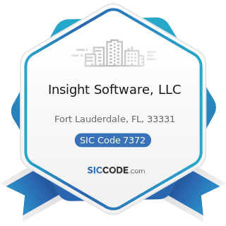 Insight Software, LLC - SIC Code 7372 - Prepackaged Software