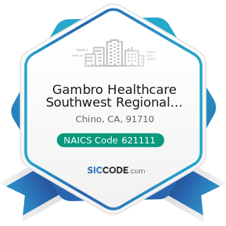 Gambro Healthcare Southwest Regional Office - NAICS Code 621111 - Offices of Physicians (except...