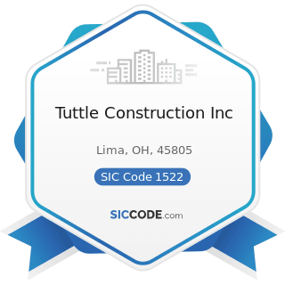 Tuttle Construction Inc - SIC Code 1522 - General Contractors-Residential Buildings, other than...