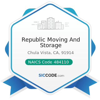 Republic Moving And Storage - NAICS Code 484110 - General Freight Trucking, Local