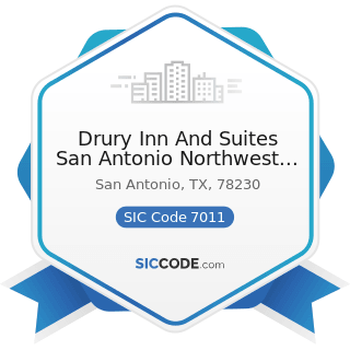 Drury Inn And Suites San Antonio Northwest Medical Center - SIC Code 7011 - Hotels and Motels