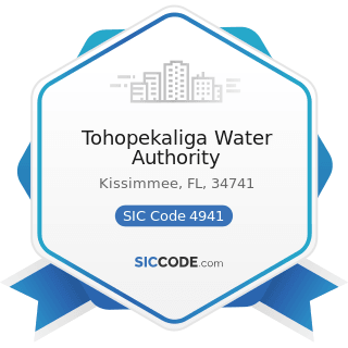 Tohopekaliga Water Authority - SIC Code 4941 - Water Supply