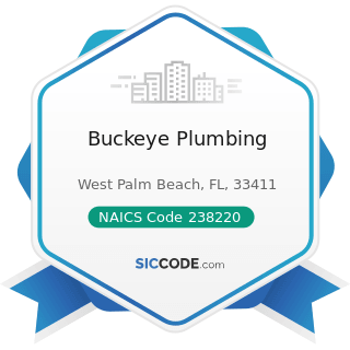 Buckeye Plumbing - NAICS Code 238220 - Plumbing, Heating, and Air-Conditioning Contractors