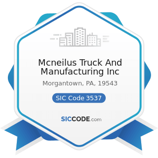 Mcneilus Truck And Manufacturing Inc - SIC Code 3537 - Industrial Trucks, Tractors, Trailers,...