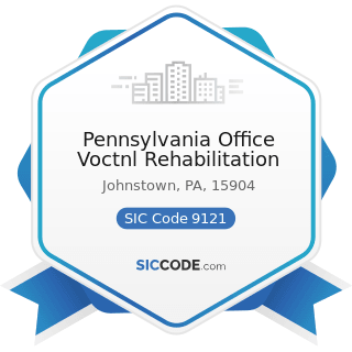 Pennsylvania Office Voctnl Rehabilitation - SIC Code 9121 - Legislative Bodies