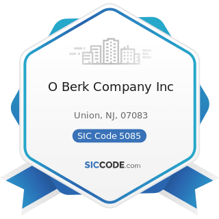 O Berk Company Inc - SIC Code 5085 - Industrial Supplies