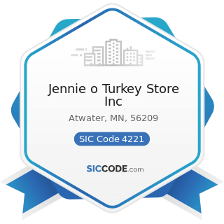 Jennie o Turkey Store Inc - SIC Code 4221 - Farm Product Warehousing and Storage