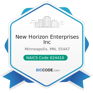 New Horizon Enterprises Inc - NAICS Code 624410 - Child Day Care Services