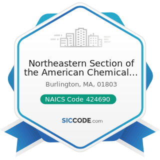 Northeastern Section of the American Chemical Society - NAICS Code 424690 - Other Chemical and...