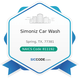 Simoniz Car Wash - NAICS Code 811192 - Car Washes
