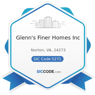Glenn's Finer Homes Inc - SIC Code 5271 - Mobile Home Dealers