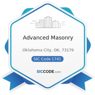 Advanced Masonry - SIC Code 1741 - Masonry, Stone Setting, and Other Stone Work