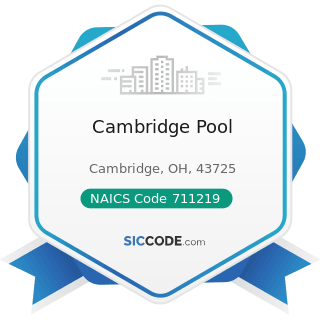 Cambridge Pool - NAICS Code 711219 - Other Spectator Sports