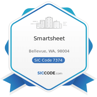 Smartsheet - SIC Code 7374 - Computer Processing and Data Preparation and Processing Services